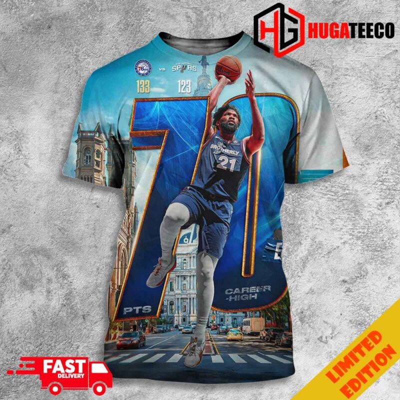 70 PTS Career High For Joel Embiid Unisex 3D T-Shirt