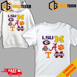 8 Teams Have Ever Been Ranked Number 1 In The College Football Playoff Rankings T-Shirt Long Sleeve Hoodie