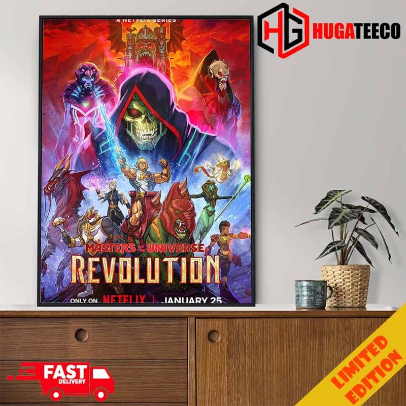 A Netflix Series Masters Of The Universe Revolution Only On Netflix January 25 2024 Poster Canvas