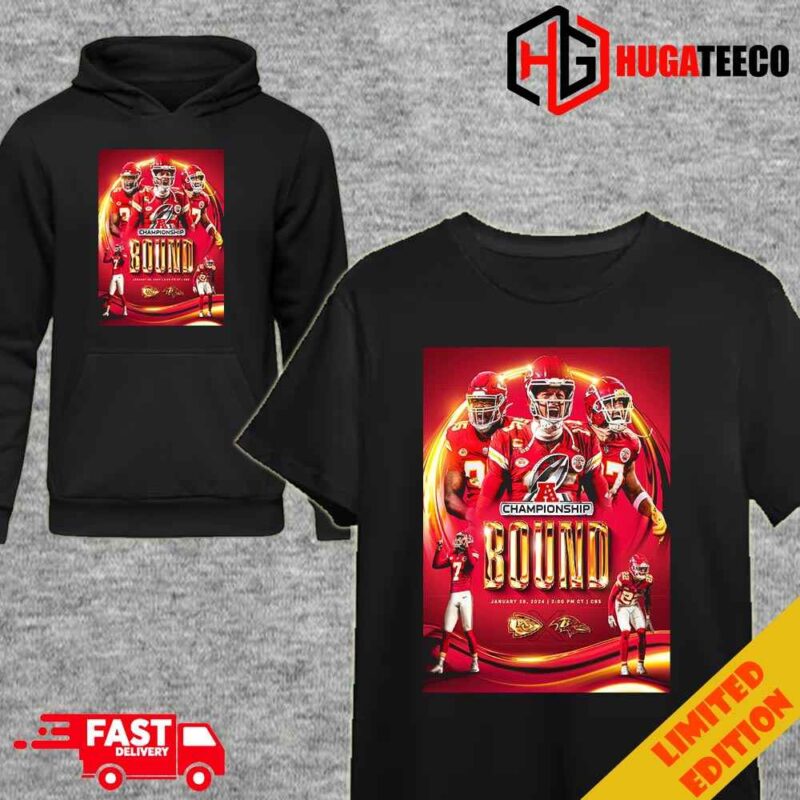 AFC CHAMPIONSHIP HERE WE COME January 28 2024 Unique T-Shirt Hoodie