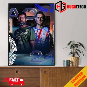 ATP Tour 2024 Rohan Bopanna And Matthew Ebden Aus Open Champions First Grand Slam Title Together And Win Over Bolelli And Vavassori Poster Canvas