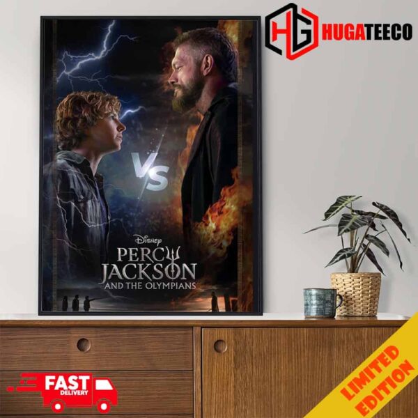 Adam Copeland Percy Jackson Poseidon’s Kid vs The God Of War Ares Percy Jackson And The Olympians Series Home Decor Poster Canvas