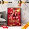 For The 8th Straight Year The Kansas City Chiefs Are AFC West Champions NFL Playoffs Merchandise Poster Canvas