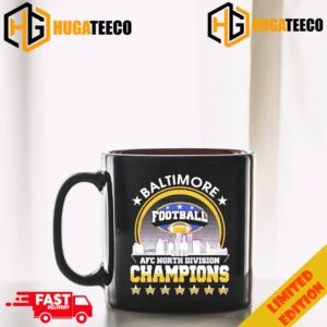 Baltimore Ravens 2023 AFC North Champions 2003-2019-2023 Merchandise Ceramic Mug