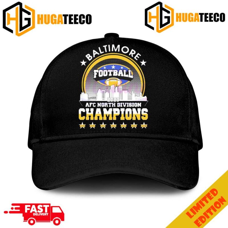 Baltimore Ravens 2023 AFC North Champions 2003-2019-2023 Merchandise Hat-Cap