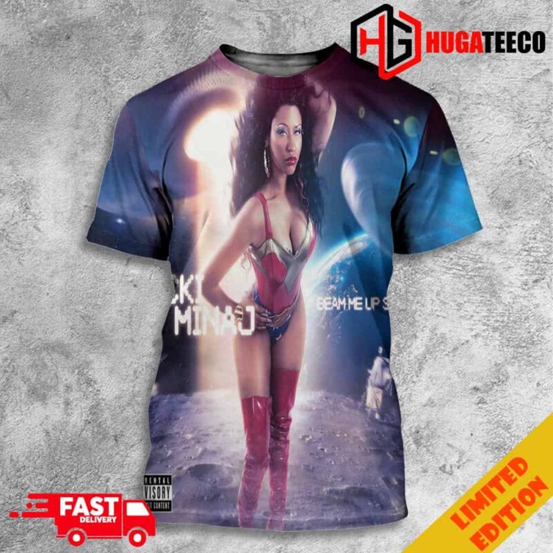 Big Foot By Nicki Minaj Beam Me Up Scotty Poster All Over Print T-Shirt