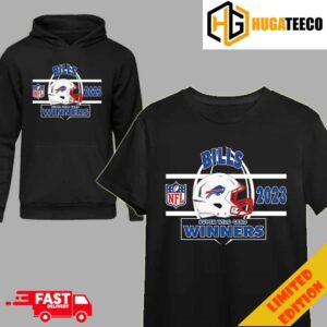 Buffalo Bills AFC Wild Card Champions Season 2023-2024 NFL Divisional Helmet Winners T-Shirt Hoodie Merchandise