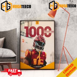 Chef Tahj Washington Just Cooked Up His First 1K Yard Season Congrats USC Trojan Football Poster Canvas