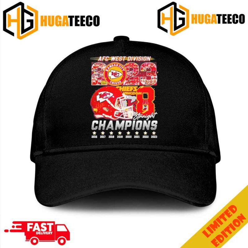 Chiefs Kingdom 8 Straight Kansas City Chiefs AFC West Division Champions Merchandise Hat-Cap