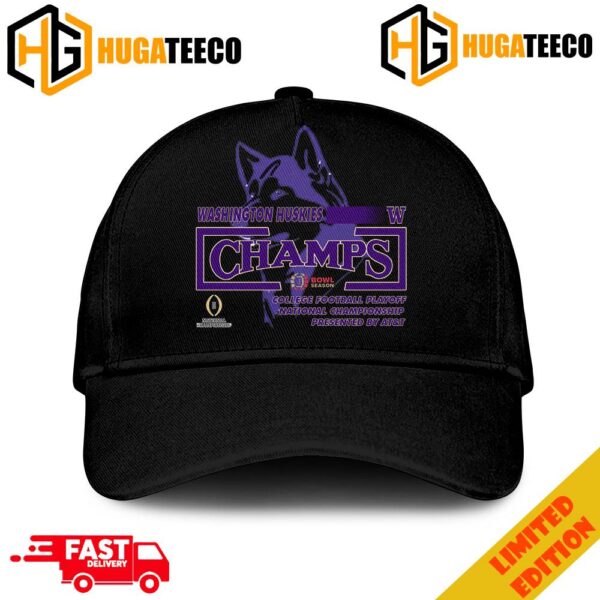 College Football Playoff National Championship Washington Huskies Bowl Season 2024 Merchandise Hat-Cap