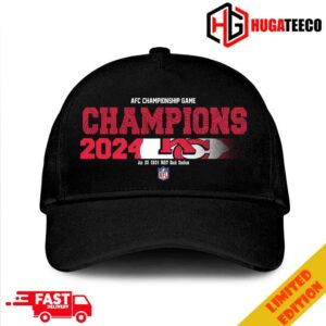 Congratulations Kansas City Chiefs Is Champions Of AFC Championship Game Season 2023-2024 At Jan 28 MT Bank Stadium Logo Merchandise Hat-Cap