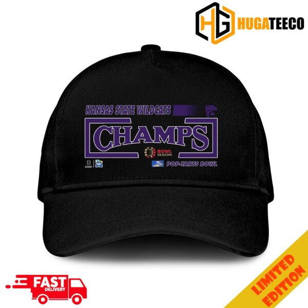 Congratulations Kansas State Wildcats Football Is Champions Of Pop-Tarts Bowl College Football Bowl Games Season 2023-2024 Fan Gifts Hat-Cap
