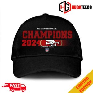 Congratulations San Francisco 49ers Is Champions Of NFC Championship Game Season 2023-2024 At Jan 28 Levi’s Stadium Logo Merchandise Hat-Cap