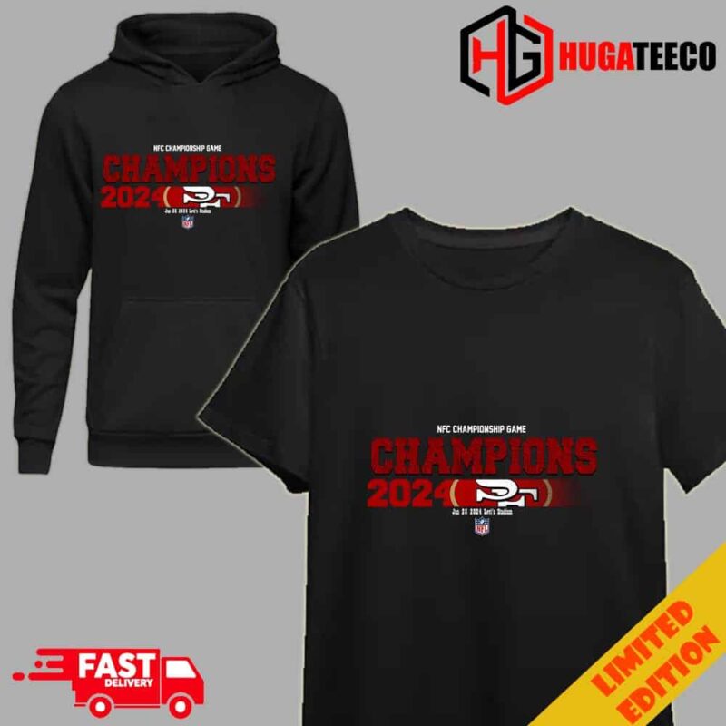 Congratulations San Francisco 49ers Is Champions Of NFC Championship Game Season 2023-2024 At Jan 28 Levi’s Stadium Logo T-Shirt