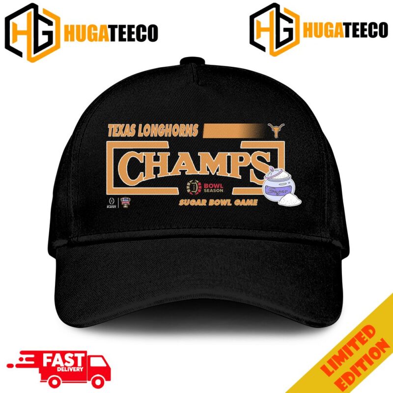 Congratulations Texas Longhorns Is Champions Of Sugar Bowl College Football Bowl Games Season 2023-2024 Hat-Cap