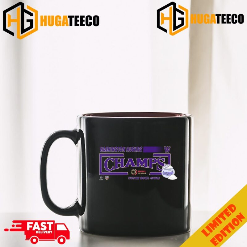 Congratulations Washington Huskies Is Champions Of Sugar Bowl College Football Bowl Games Season 2023-2024 Ceramic Mug