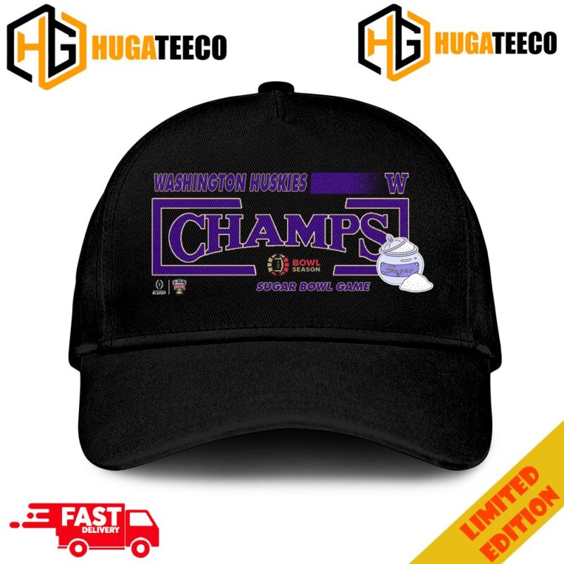 Congratulations Washington Huskies Is Champions Of Sugar Bowl College Football Bowl Games Season 2023-2024 Hat-Cap