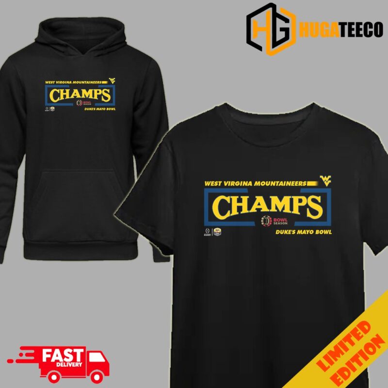 Congratulations West Virginia Mountaineers Football Is Champions Of Duke?s Mayo Bowl College Football Bowl Games Season 2023-2024 T-Shirt