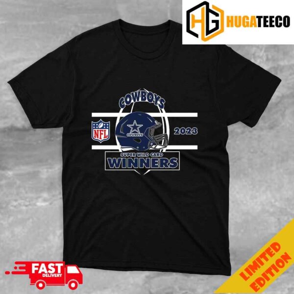 Dallas Cowboys NFC Wild Card Champions Season 2023-2024 NFL Divisional Helmet Winners Hoodie T-Shirt