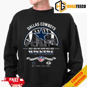 Dallas Cowboys Winners Season 2023-2024 NFC Super Wild Card NFL Divisional Skyline January 14 2024 AT&T Stadium T-Shirt Hoodie