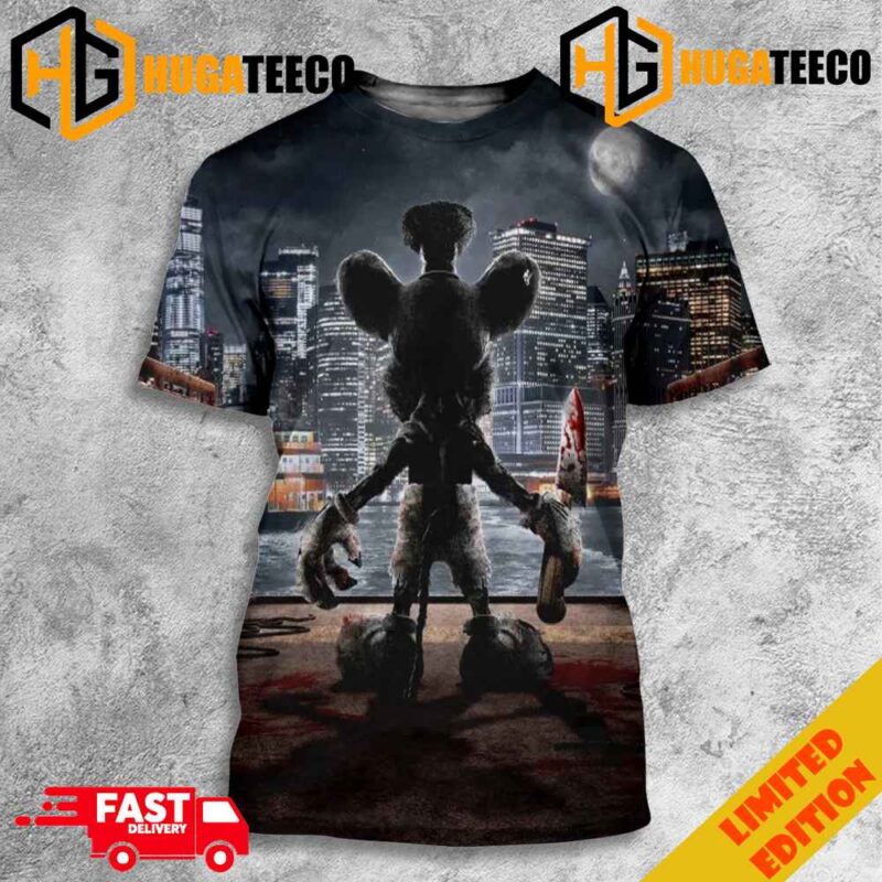First Look At Another Steamboat Willie Horror Movie Scary Mickey Mouse Merchandise 3D T-Shirt