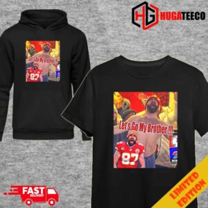 Funny Jason Kelce Go To See His Brother Travis Kelce When Kansas City Chiefs Defeat Buffalo Bills In Divisional Round Playoffs Season 2023-2024 Unique T-Shirt Hoodie