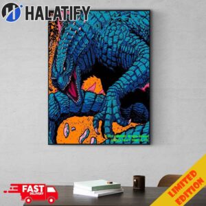 Godzilla Returns To The Stage At Metalcopoils 2024 Legendary Poster Canvas Home Decor