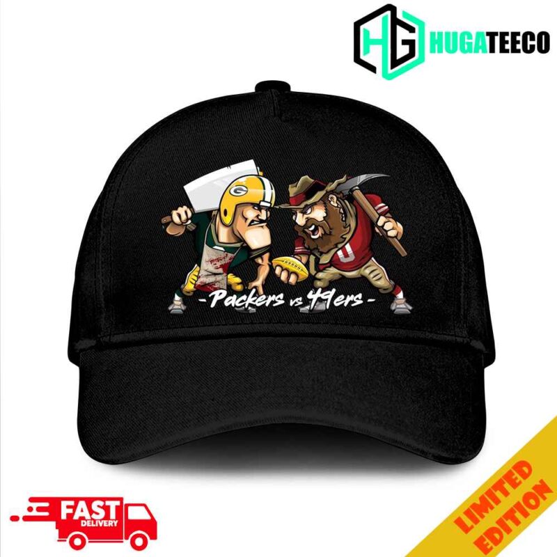 Green Bay Packers vs San Francisco 49ers NFC Divisional NFL Playoffs Season 2023-2024 Mascot Merchandise Hat-Cap
