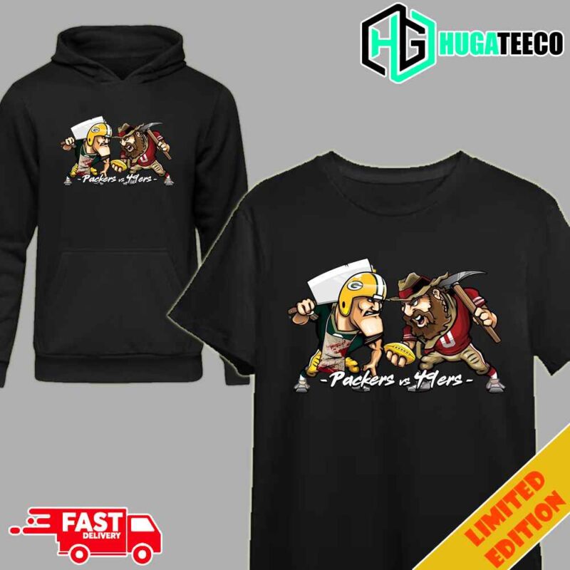 Green Bay Packers vs San Francisco 49ers NFC Divisional NFL Playoffs Season 2023-2024 Mascot T-Shirt Hoodie
