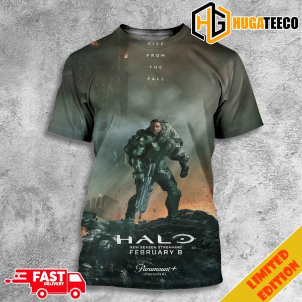 HALO The Series Season 2 High-res Official Poster With Pablo Schreiber Rise From The All 3D T-Shirt
