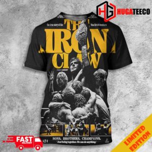 Incredible Poster For The Iron Claw By Just By Chris Movie Poster Sons Brothers Champions All Over Print T-Shirt