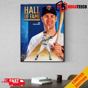 Joe Mauer Hall Of Fame Class Of 2024 Home Decoration Poster Canvas