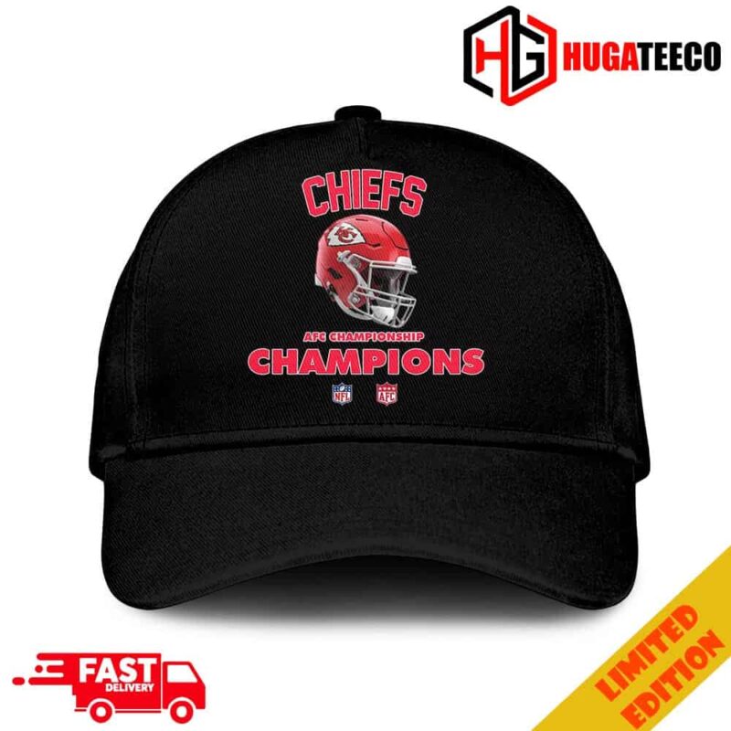Kansas City Chiefs AFC Championship Season 2023-2024 NFL Super Bowl LVII Merchandise Helmet Winners Hat-Cap