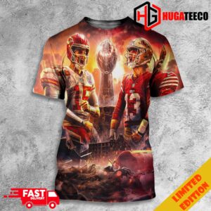 Kansas City Chiefs vs San Francisco 49ers We Got A Rematch In Super Bowl LVIII Merchandise 3D All Over Print T-Shirt