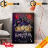 Back 2 Back AFC West Champions Is Kansas City Chiefs NFL Playoffs Merchandise Poster Canvas