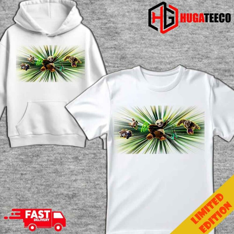 Kung Fu Panda 4 Po Master Shifu And Zhen vs The Chameleon New Art Unisex T-Shirt Hoodie