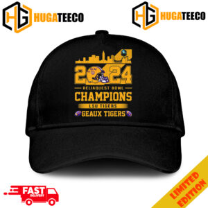 LSU Tigers Skyline 2023-2024 Reliaquest Bowl Champions Geaux Tigers Hat-Cap