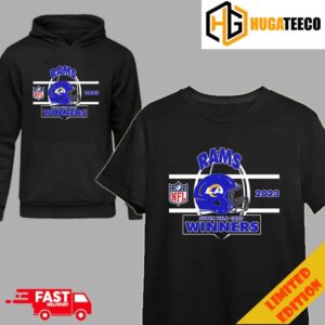 Los Angeles Rams NFC Wild Card Champions Season 2023-2024 NFL Divisional Helmet Winners T-Shirt Hoodie