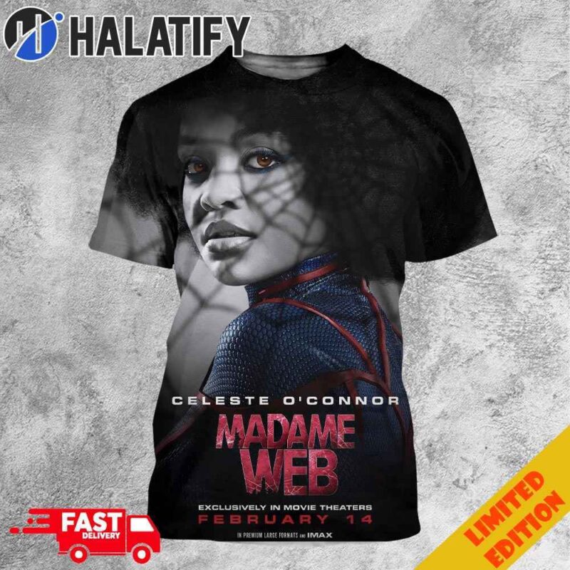 Madame Web New Posters Celeste O’Conner Movie Theaters February 14 3D T-Shirt Sweater