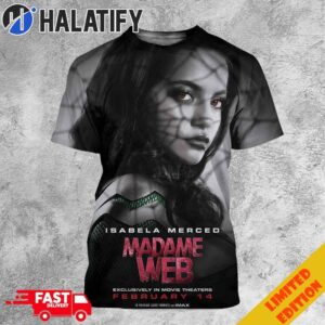 Madame Web New Posters Isabela Merced Movie Theaters February 14 3D T-Shirt Sweater