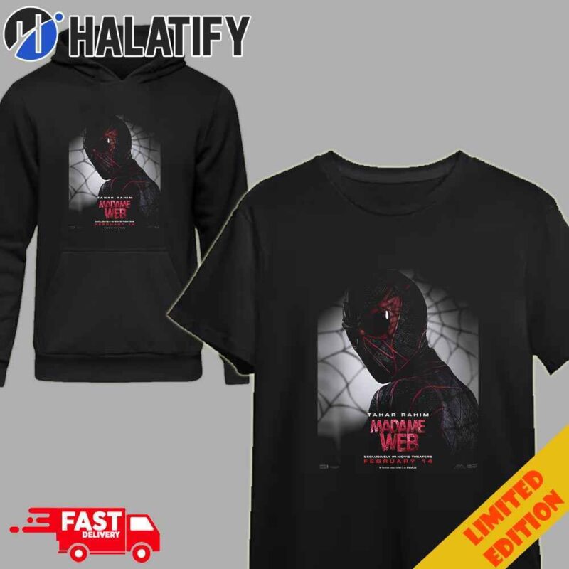 Madame Web New Posters Taha Rahim Movie Theaters February 14 T-Shirt Hoodie Sweater