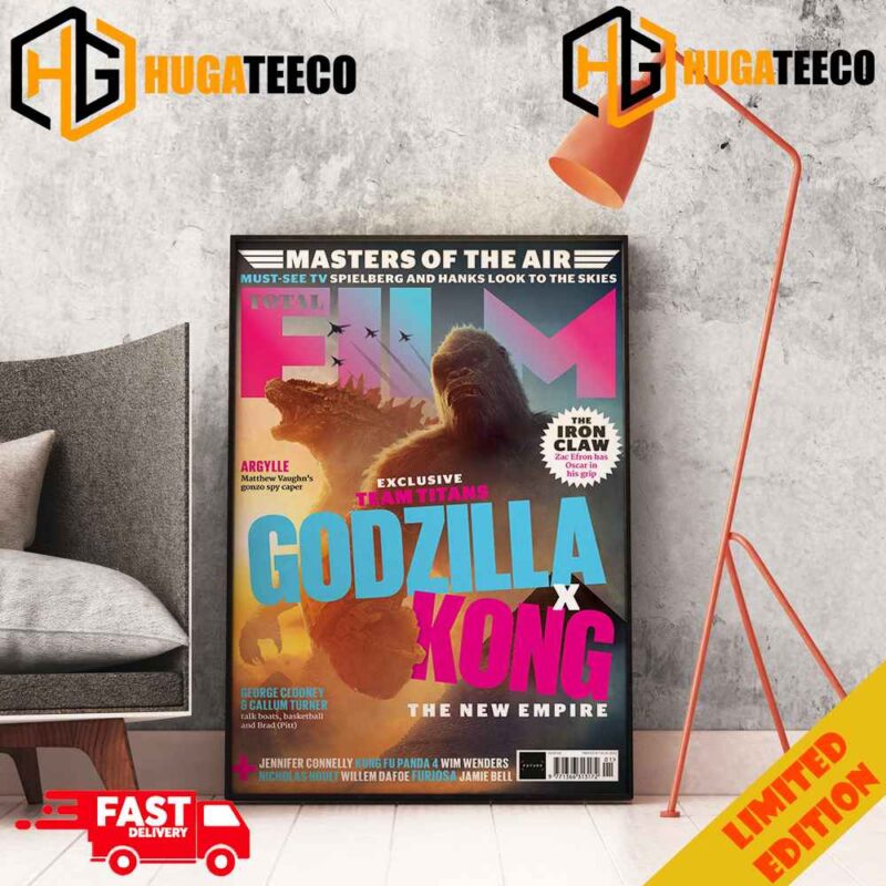 Masters Of The Air New Look At Godzilla x Kong The New Empire Merchandise Poster Canvas