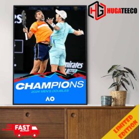 Matt Ebden And Rohan Bopanna Mission Accomplished Win Their First Grand Slam Title As A Team Aus Open 2024 Mens Doubles Champions Poster Canvas 42681596.jpg