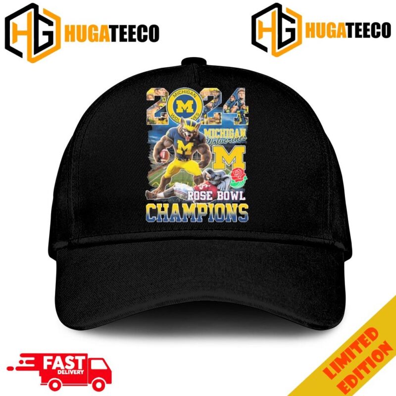 Michigan Wolverines Beat Alabama Crimson Tide 2024 Rose Bow Game Champions Merchandise Hat-Cap