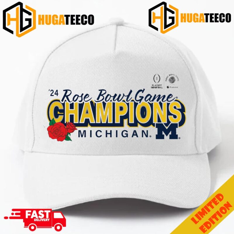 Michigan Wolverines College Football Playoff 2024 Rose Bowl Champions Superior Ability Merchandise Hat-Cap
