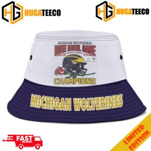 Michigan Wolverines Rose Bowl Game Champions 2024 CFP Semifinal Merchandise Summer Hat-Cap