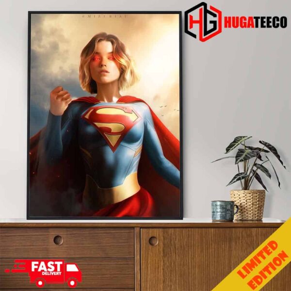 Milly Alcock aka Super Girl DCU By Mizuriau Home Decor Poster Canvas