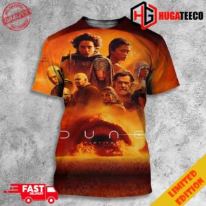 Movie Dune Part Two Of Timothee Chalamet 2024 3D Unisex T-Shirt