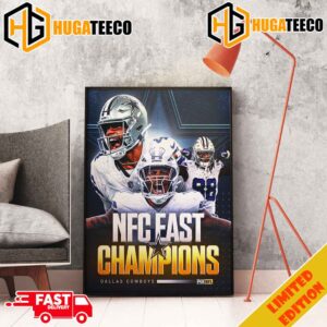 NFC East Champions Dallas Cowboys Congrats NFL Home Decor Poster Canvas