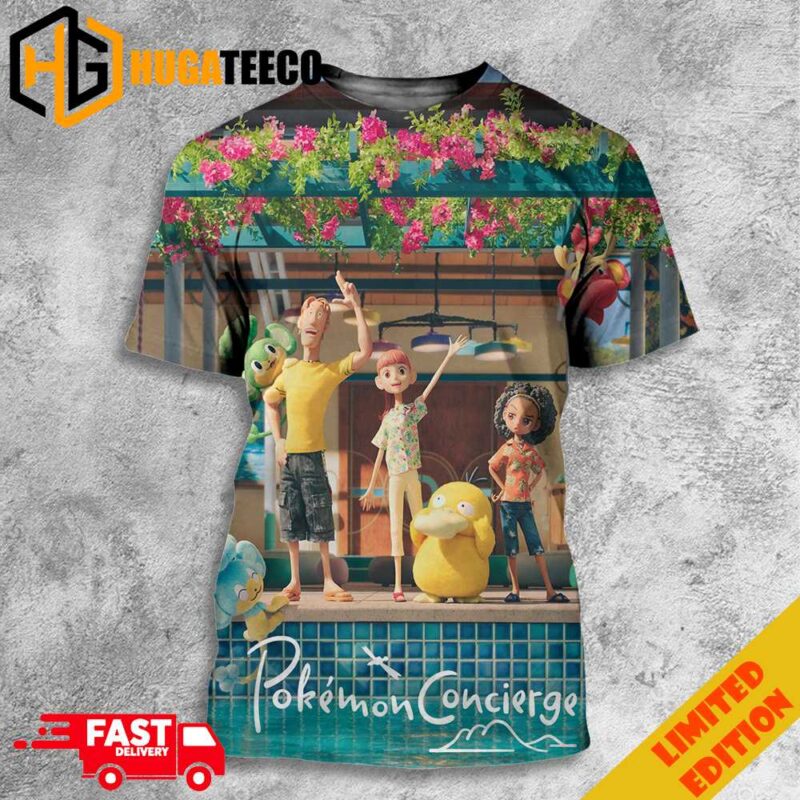 New Poster For Pokemon Concierge A Stream Netflix Series 3D T-Shirt